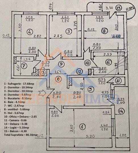Margeanului Vanzare apartament 4 camere zona  Margeanului - Dumbrava Noua
